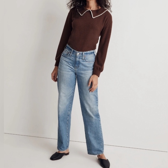 Madewell Ruffle Collar Long Sleeve Sweater S - Picture 3 of 13